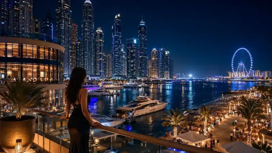 Dubai Marina Beach Escorts near JBR, Bluewaters Island and Pier 7